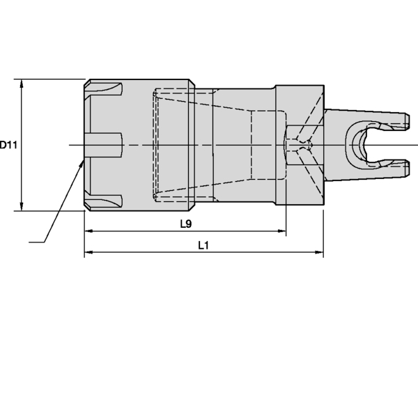 KM2016 ER08 COLLET CHUCK WITH