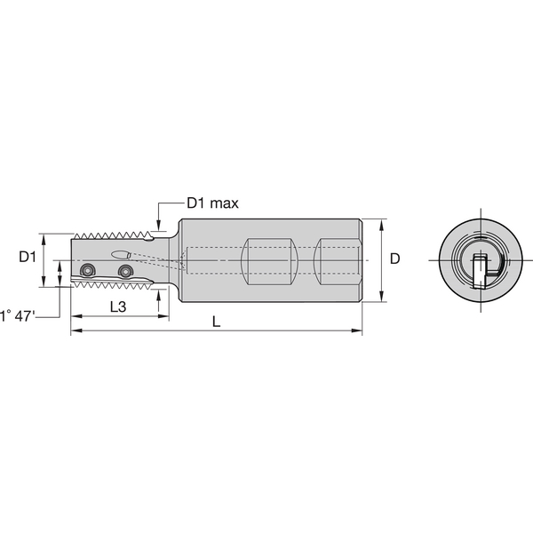 TM25 THREADMILLING CUTTER MET