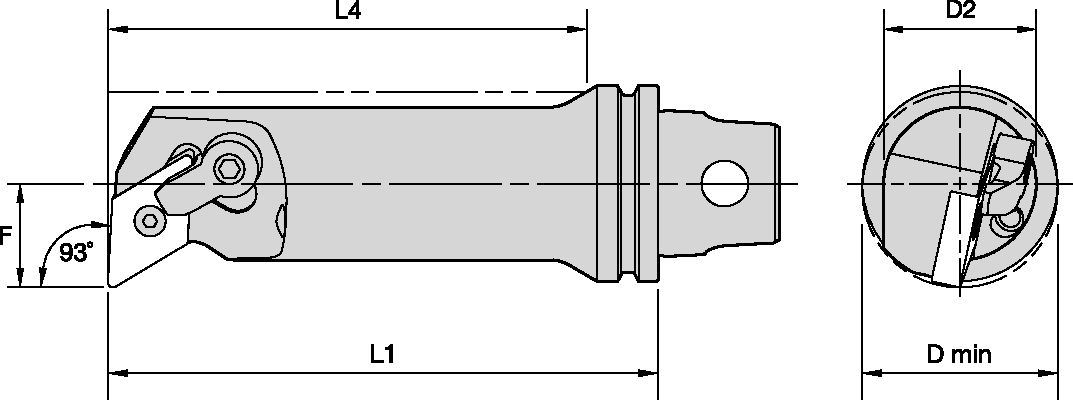 KM BORING BAR MDU 93¦ STEEL S